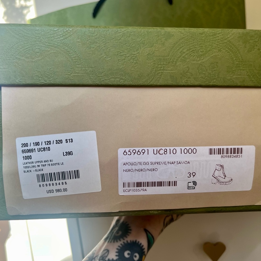 Gucci Apollo GG Supreme Samoa quilted combat boots - Picture 9 of 11